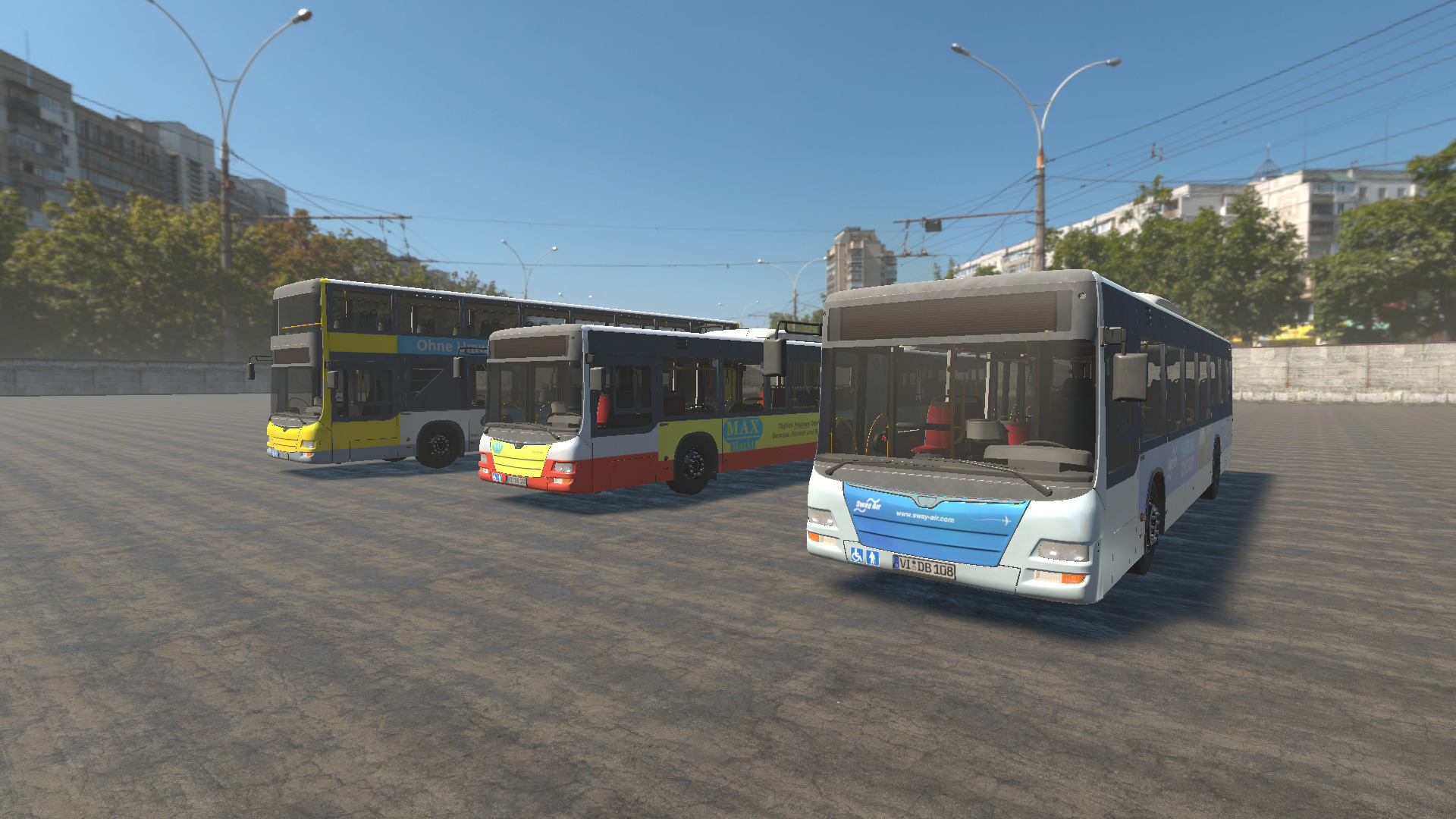 High Detail Busses - Basic Version - Unity Low-poly 3D model_1