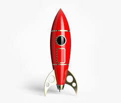 3D ROCKET Low-poly 3D model_3
