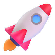 3D ROCKET Low-poly 3D model_1