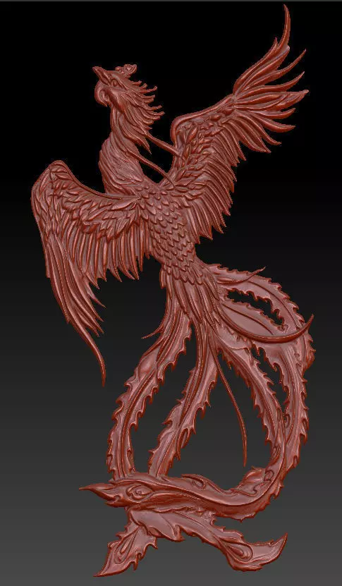 Scanned Phoenix 3D print model_0
