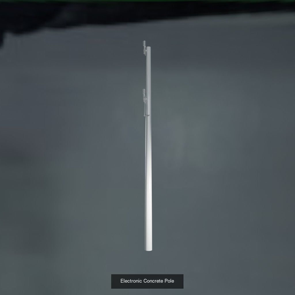 Electronic Concrete Pole 1 3D Model Collection_23
