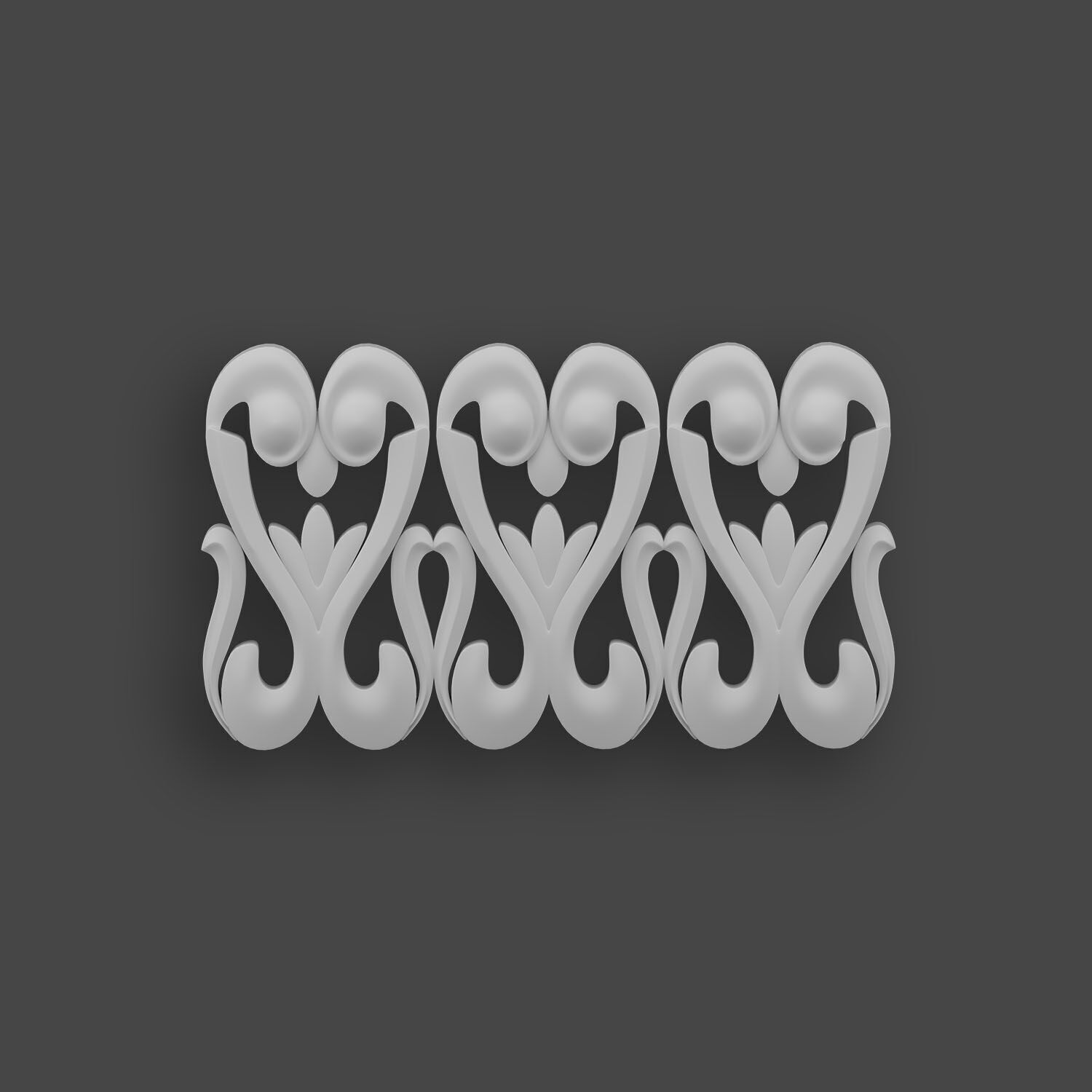 5 Borders Ornamental Pack 10 3D model_7