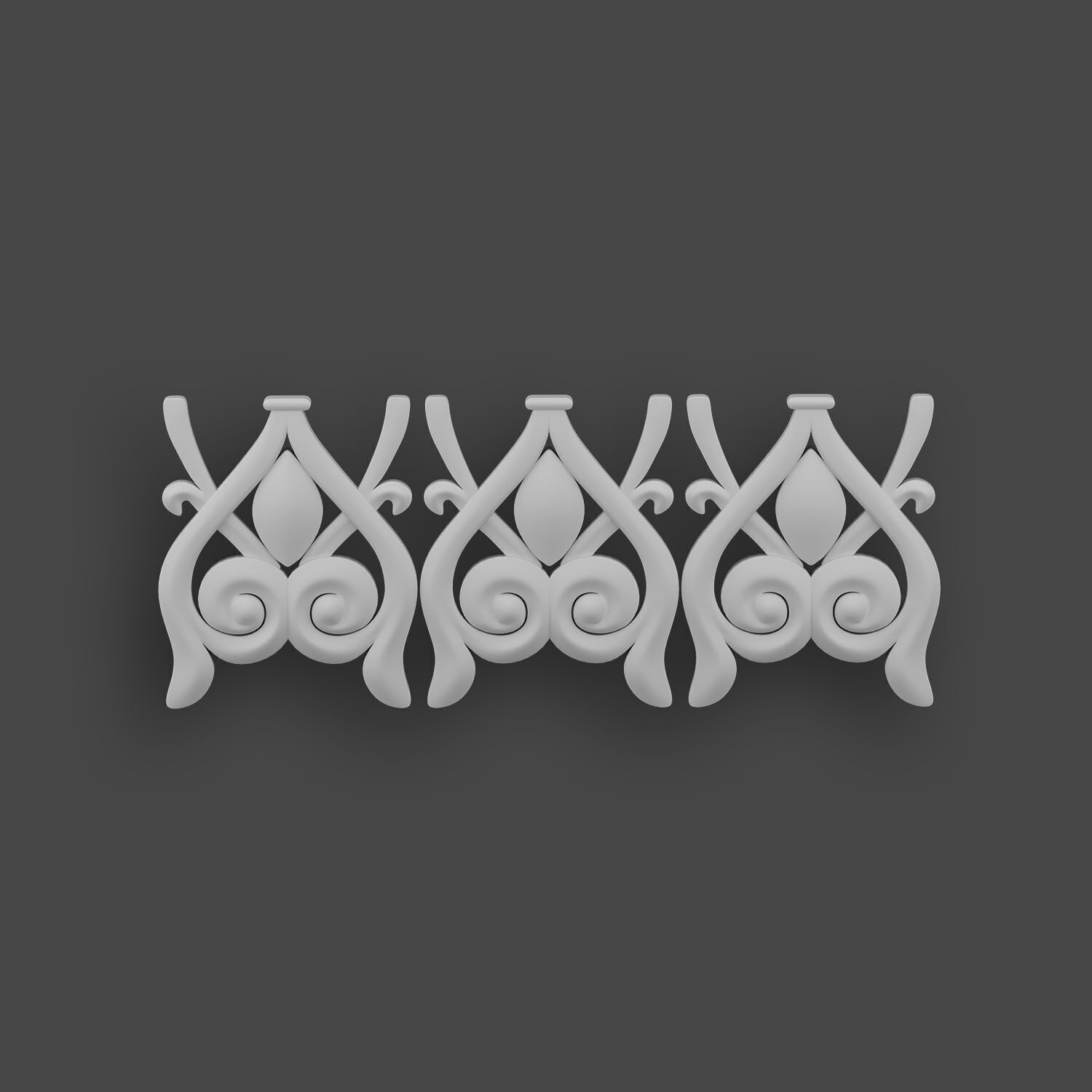 5 Borders Ornamental Pack 10 3D model_10