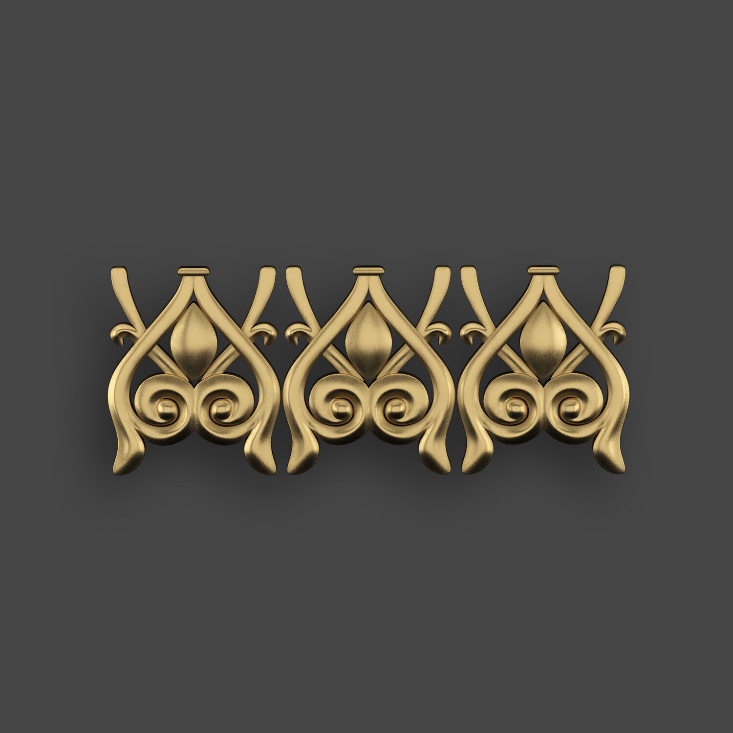 5 Borders Ornamental Pack 10 3D model_4
