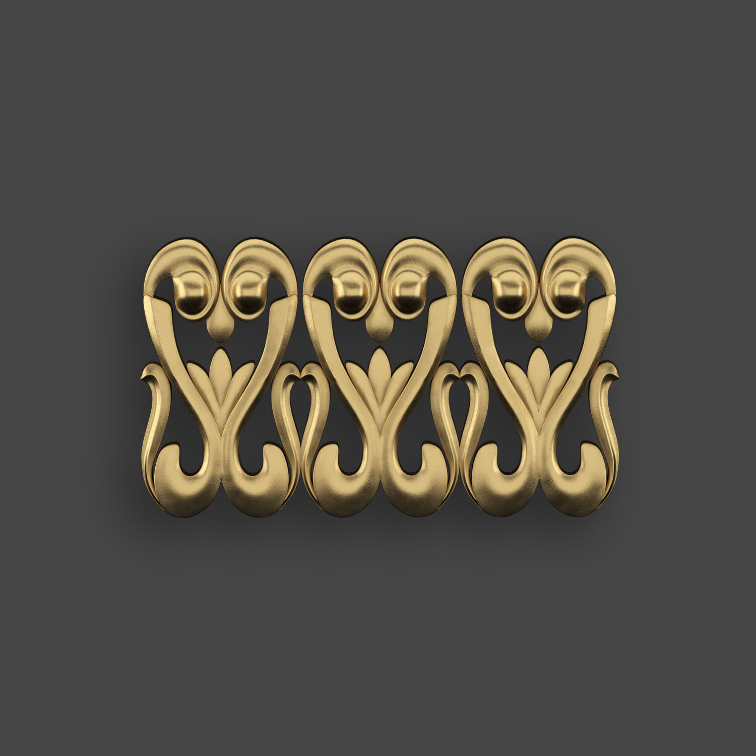 5 Borders Ornamental Pack 10 3D model_1