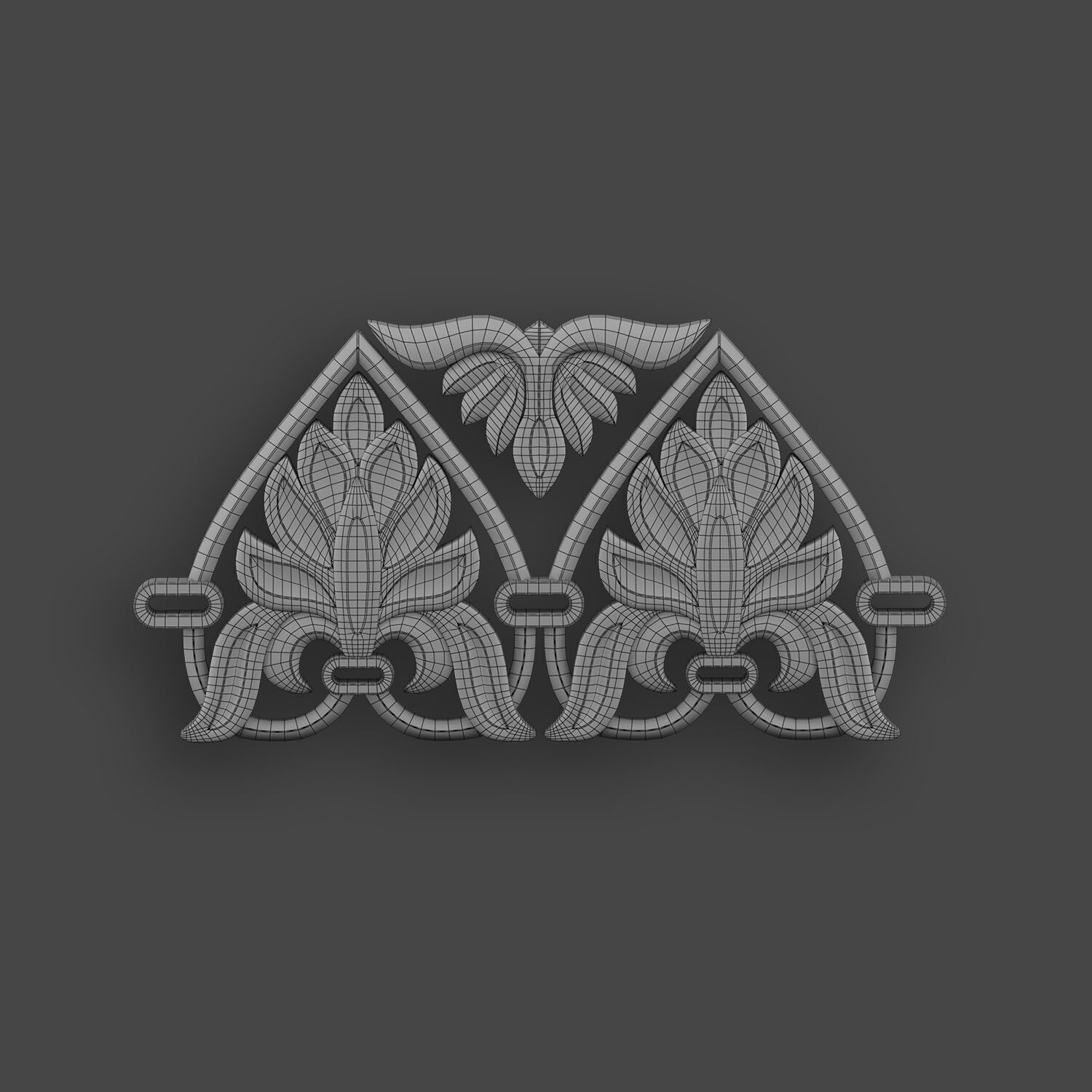 5 Borders Ornamental Pack 10 3D model_21