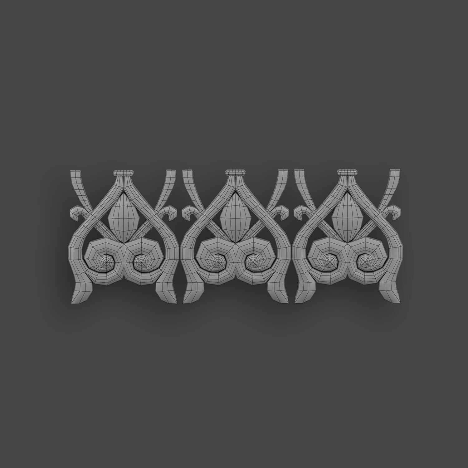 5 Borders Ornamental Pack 10 3D model_22