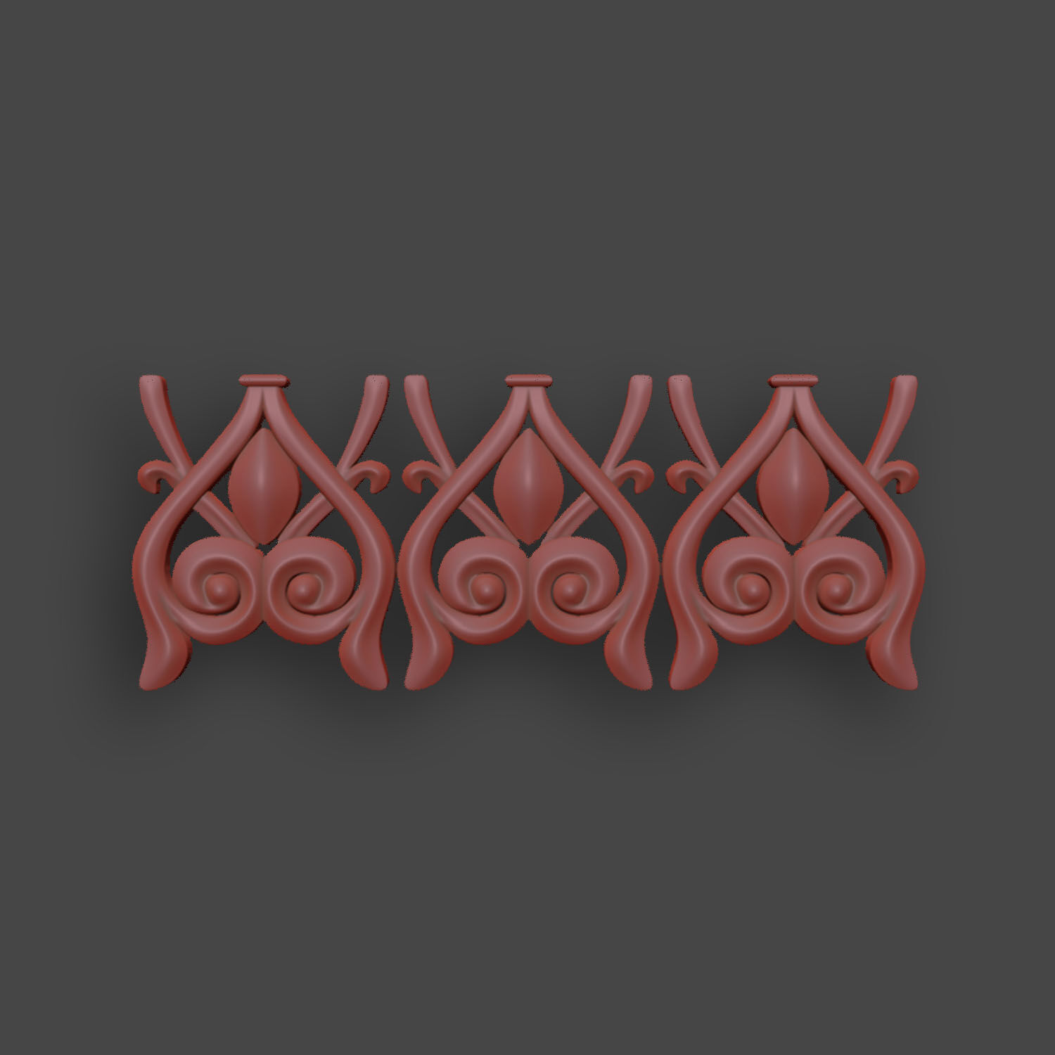 5 Borders Ornamental Pack 10 3D model_16
