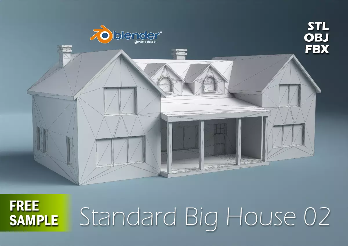 Standard Big House 02 Free 3D print model