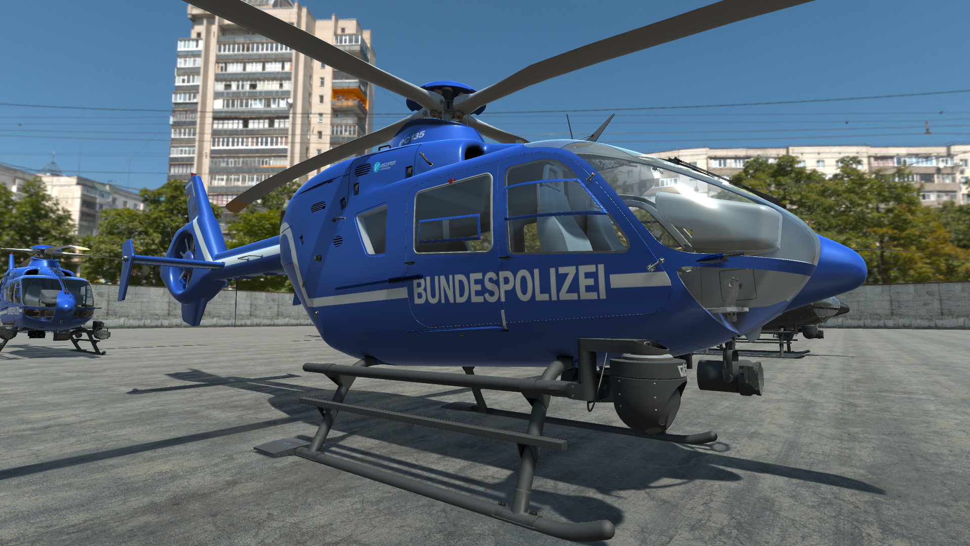 Police Helicopter - Unity Low-poly 3D model_19