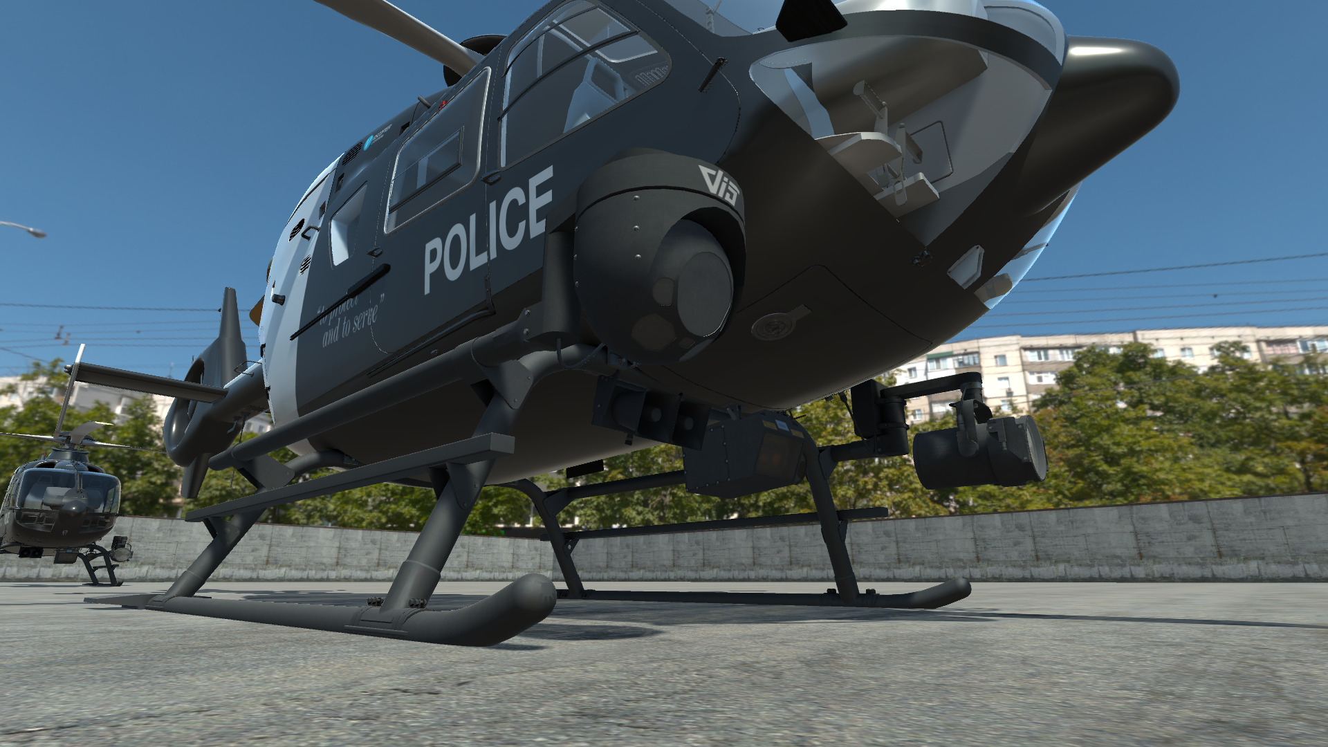Police Helicopter - Unity Low-poly 3D model_17