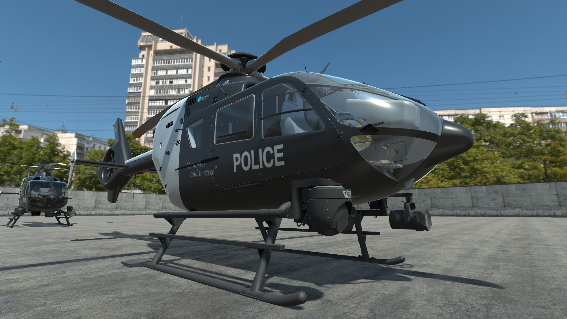 Police Helicopter - Unity Low-poly 3D model_3