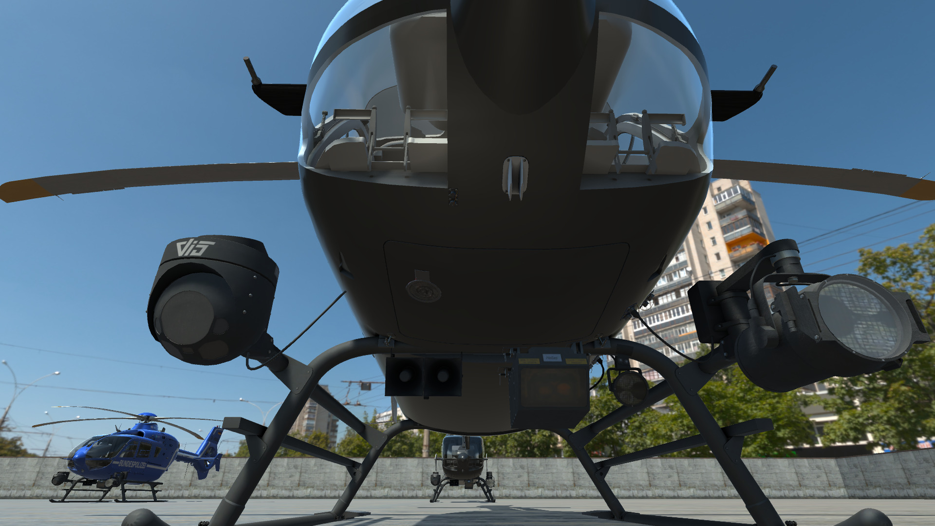 Police Helicopter - Unity Low-poly 3D model_16