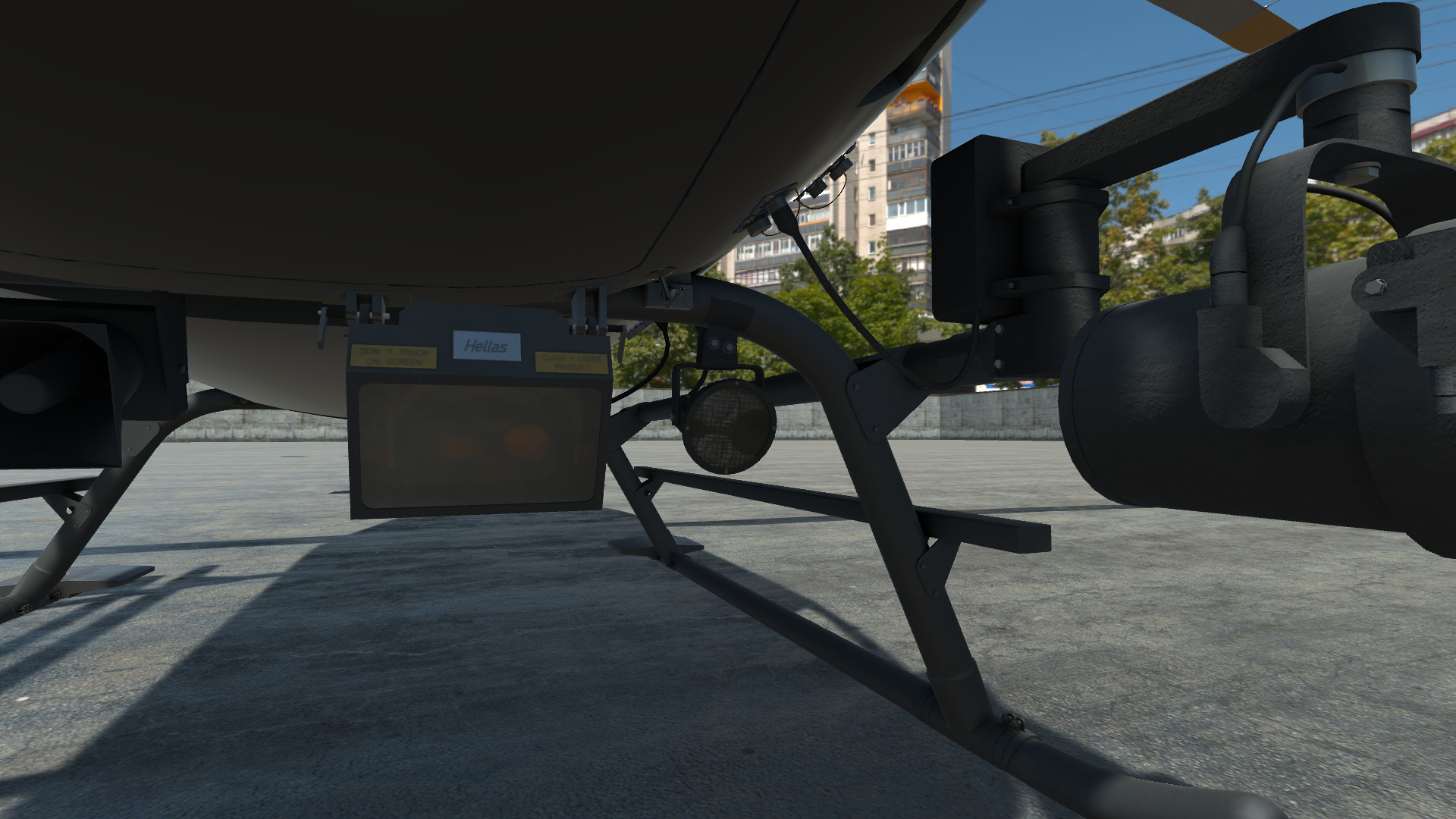 Police Helicopter - Unity Low-poly 3D model_9