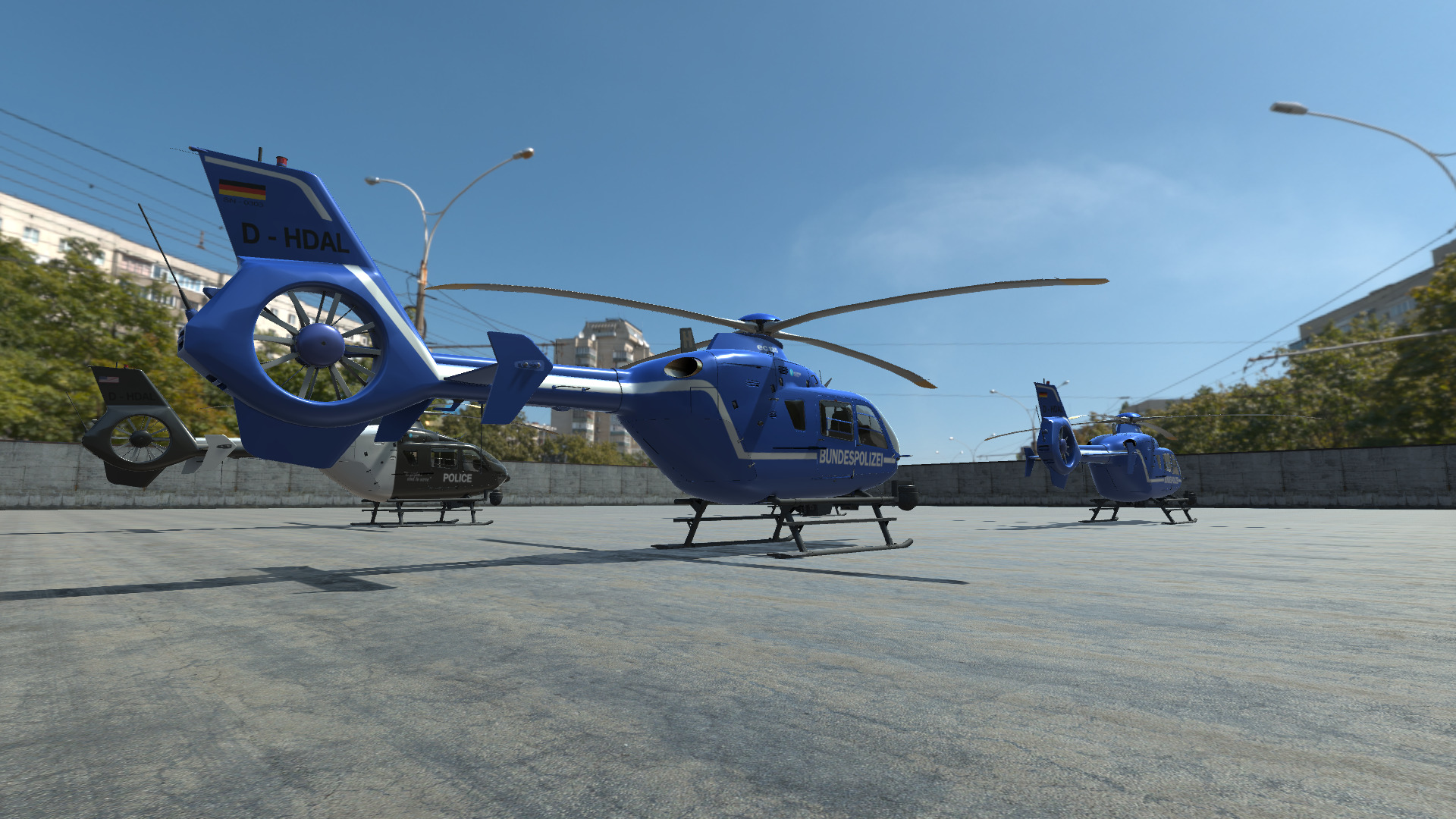 Police Helicopter - Unity Low-poly 3D model_22