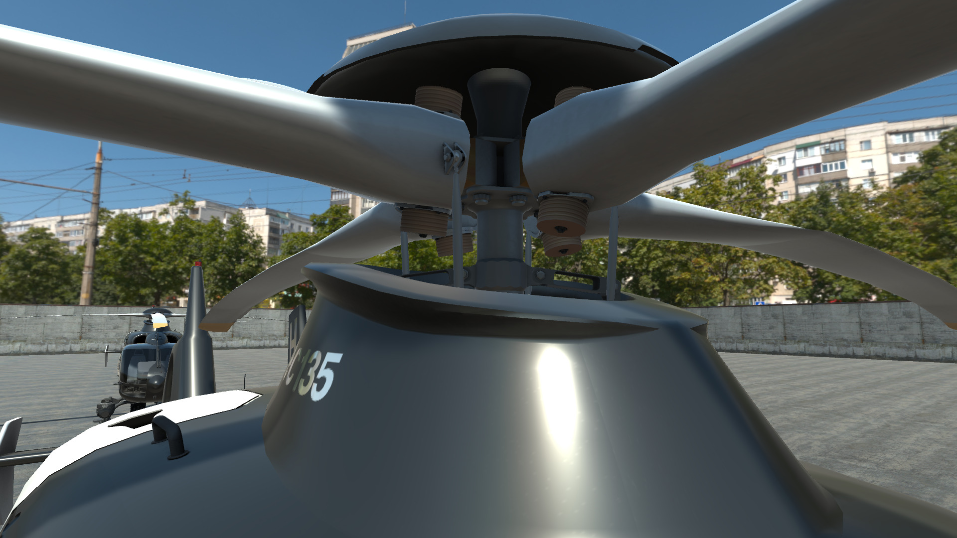 Police Helicopter - Unity Low-poly 3D model_11