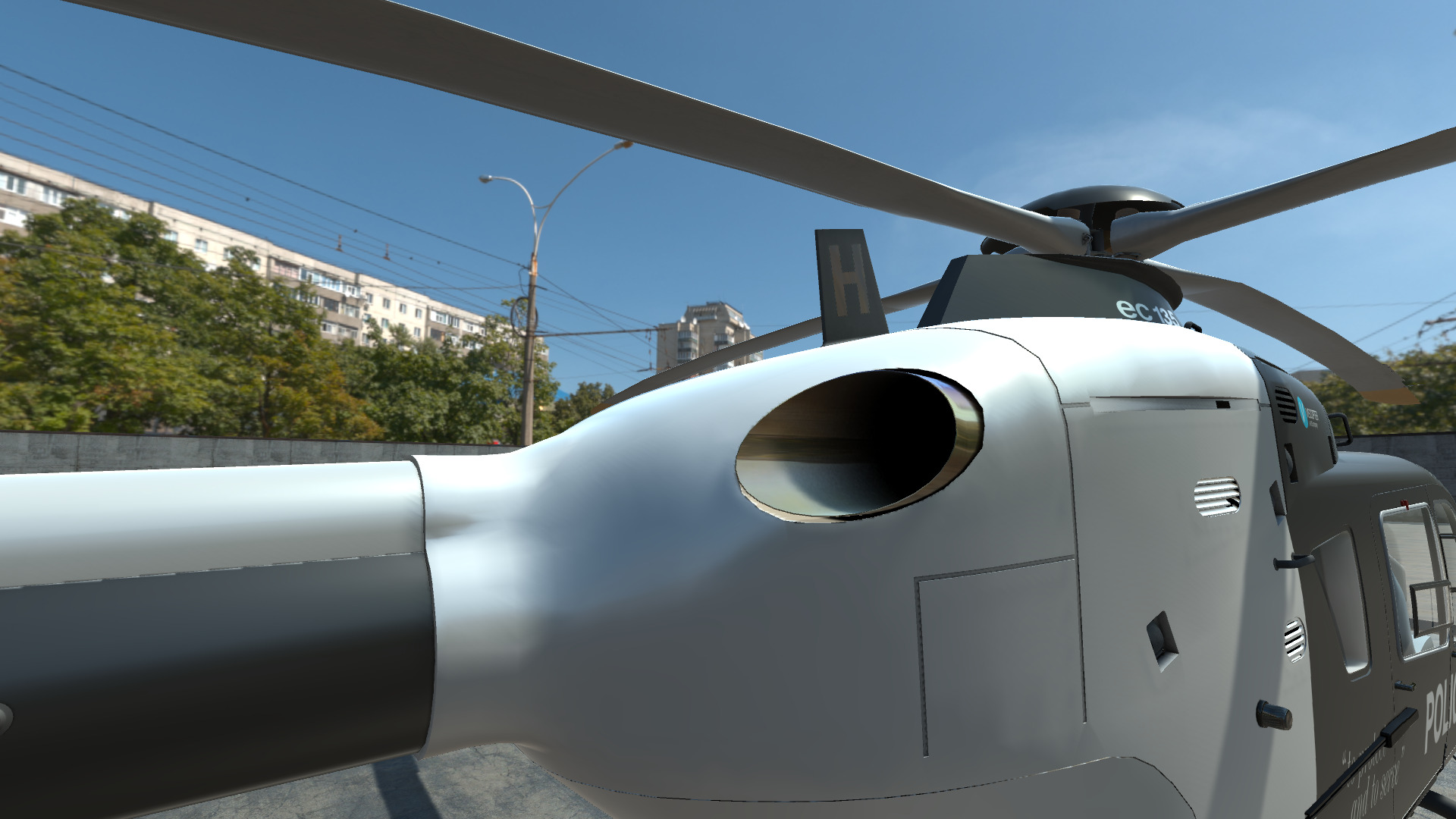 Police Helicopter - Unity Low-poly 3D model_12