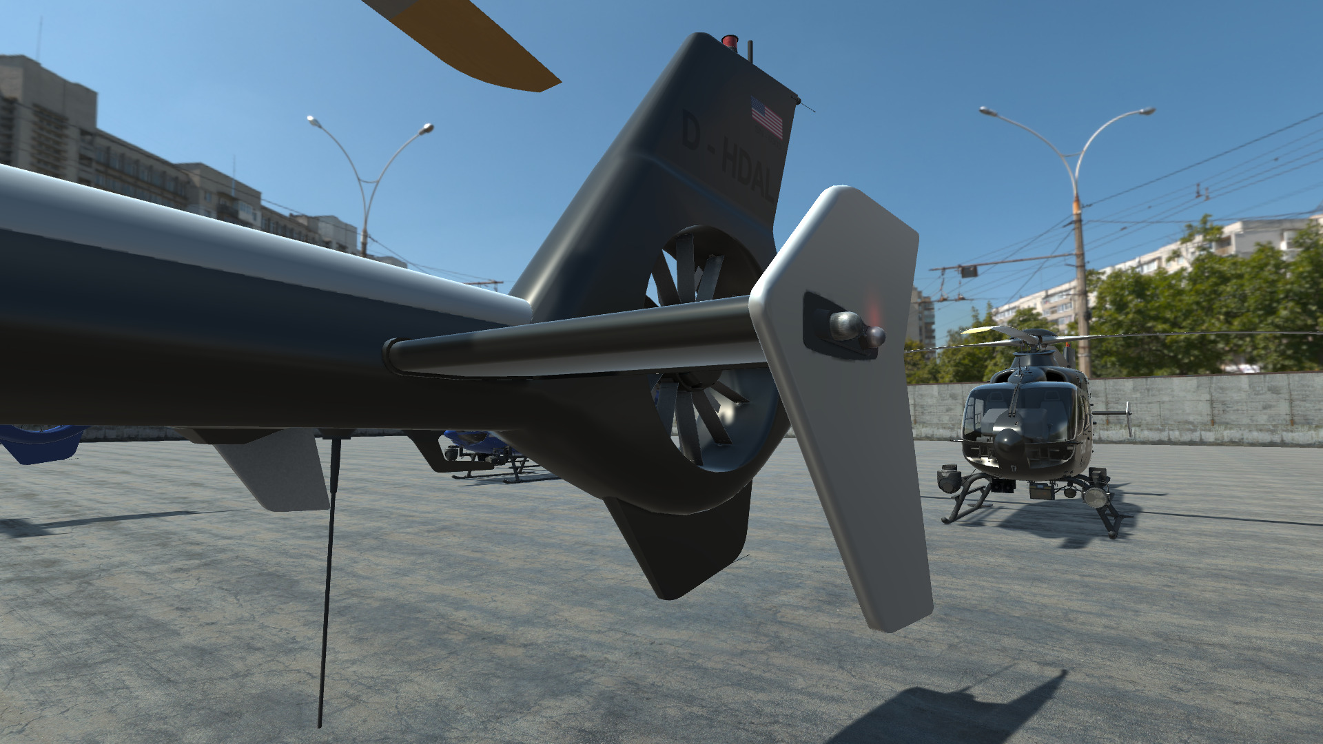 Police Helicopter - Unity Low-poly 3D model_14