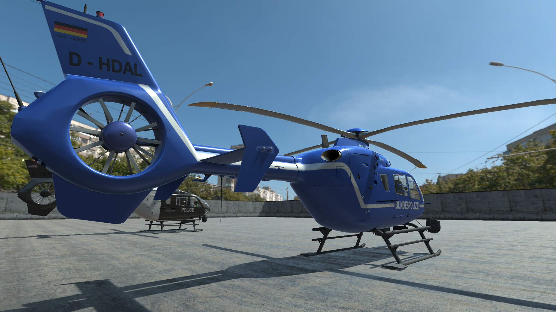 Police Helicopter - Unity Low-poly 3D model_20