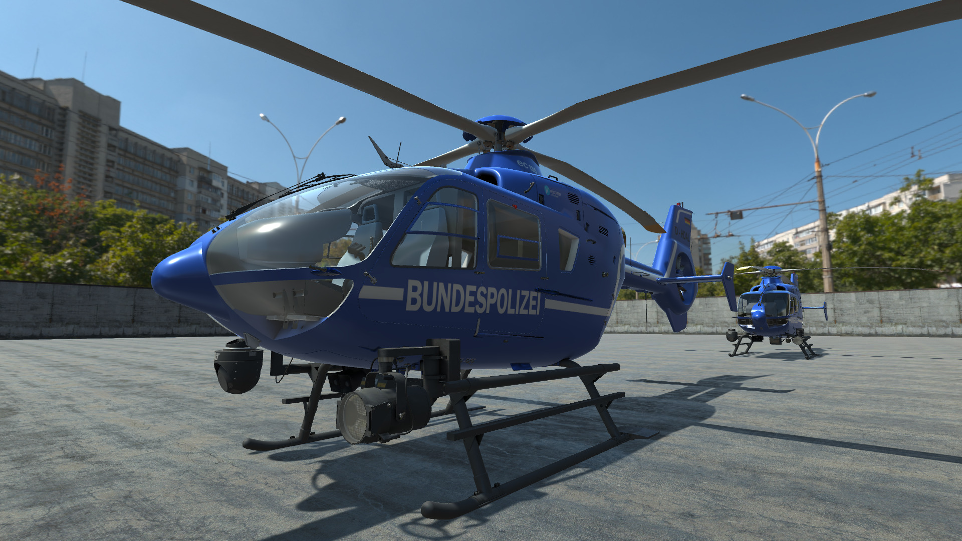 Police Helicopter - Unity Low-poly 3D model_18