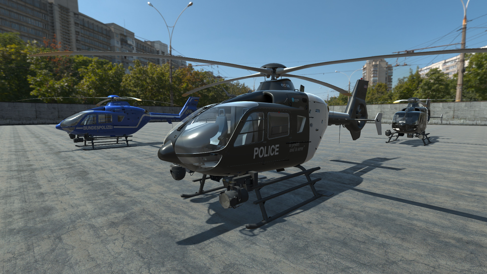 Police Helicopter - Unity Low-poly 3D model_1