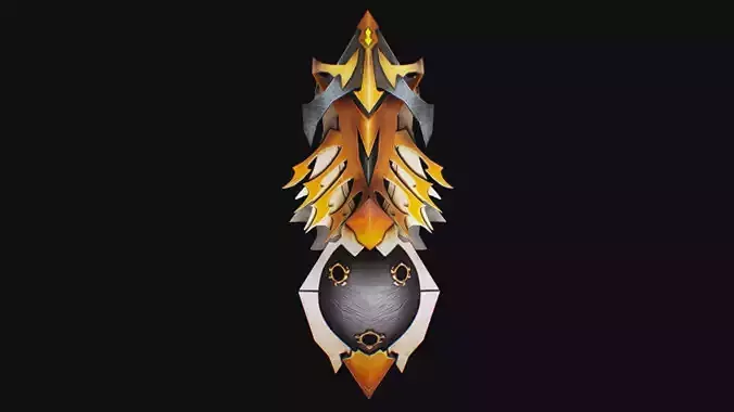 Shield Massive Great Large Heavy Armor Golden Equipment