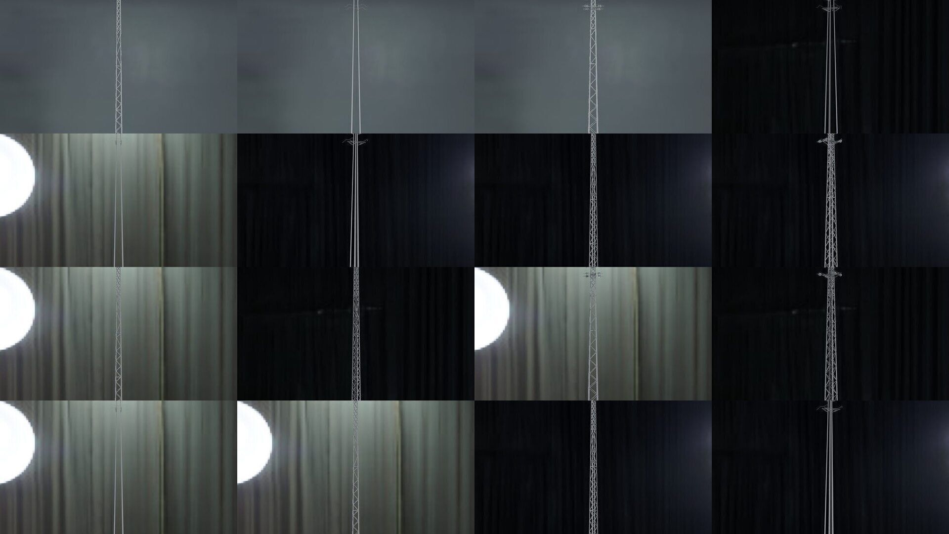 Electronic Concrete Pole 2 3D Model Collection_1