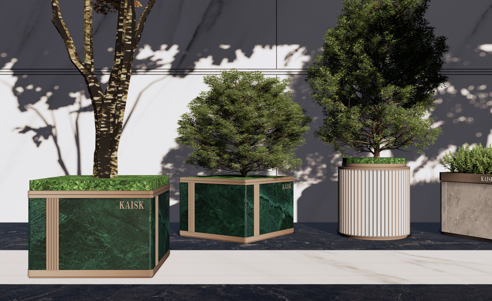 Flower Planter Design 3D model_2