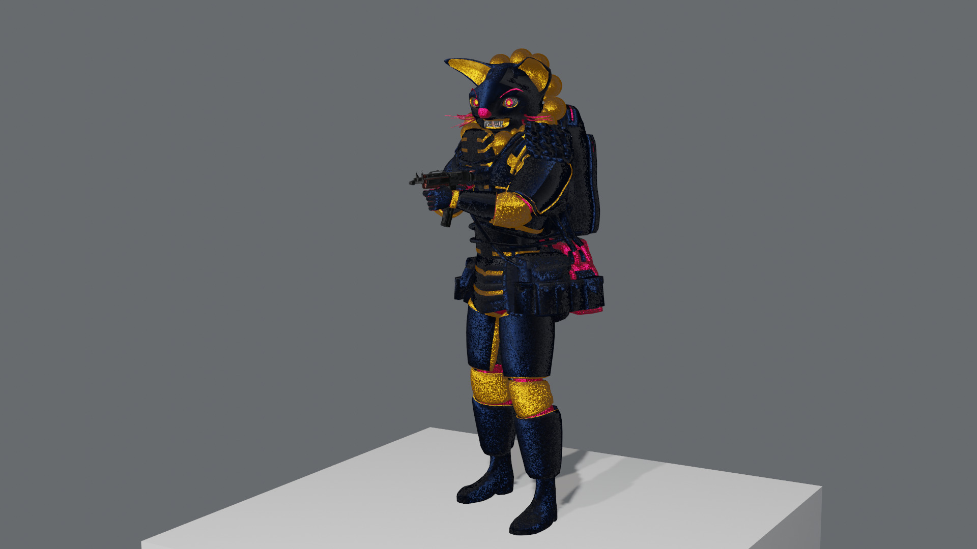 AngerChatman with some guns Free low-poly 3D model_2