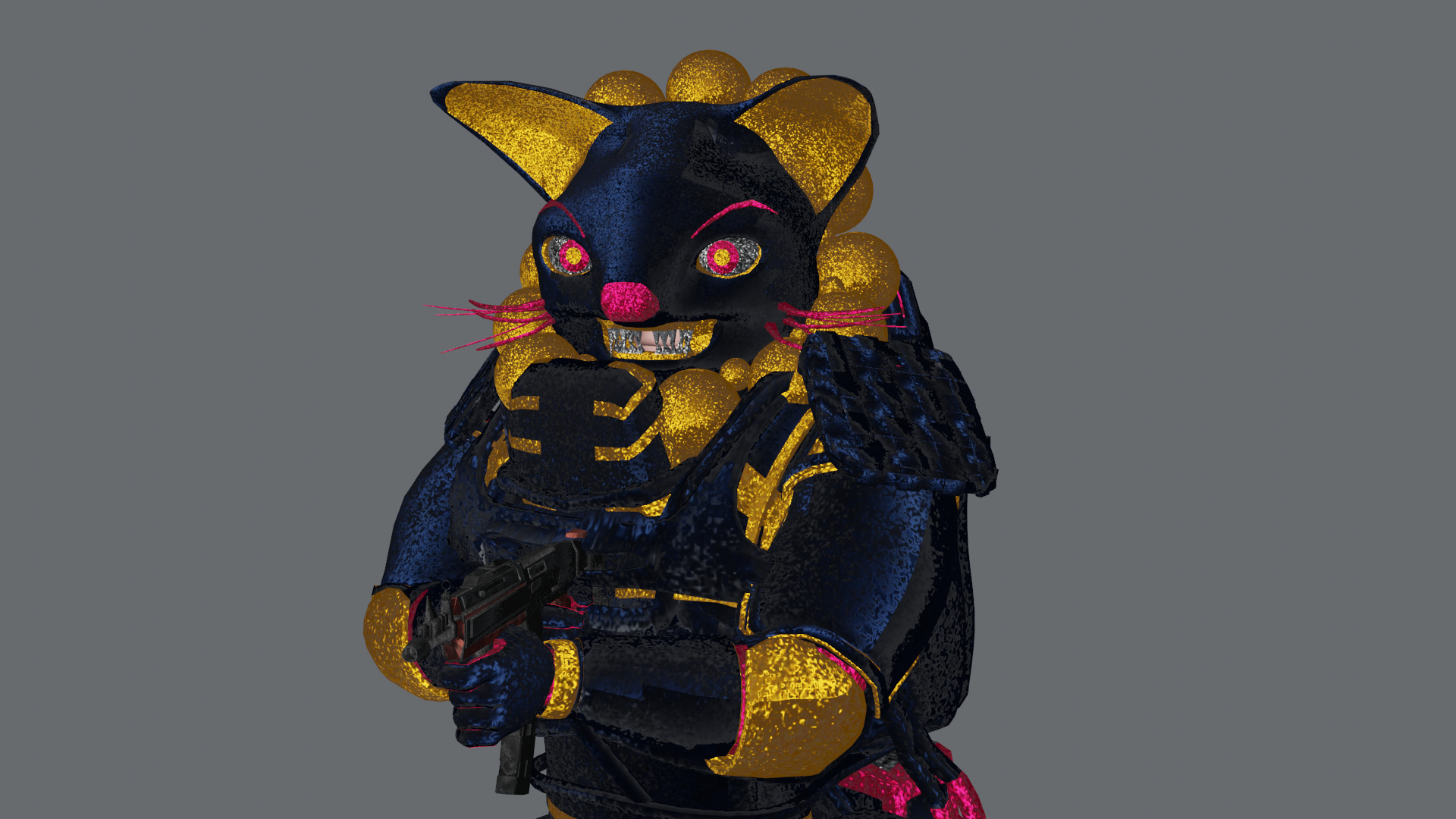 AngerChatman with some guns Free low-poly 3D model_1