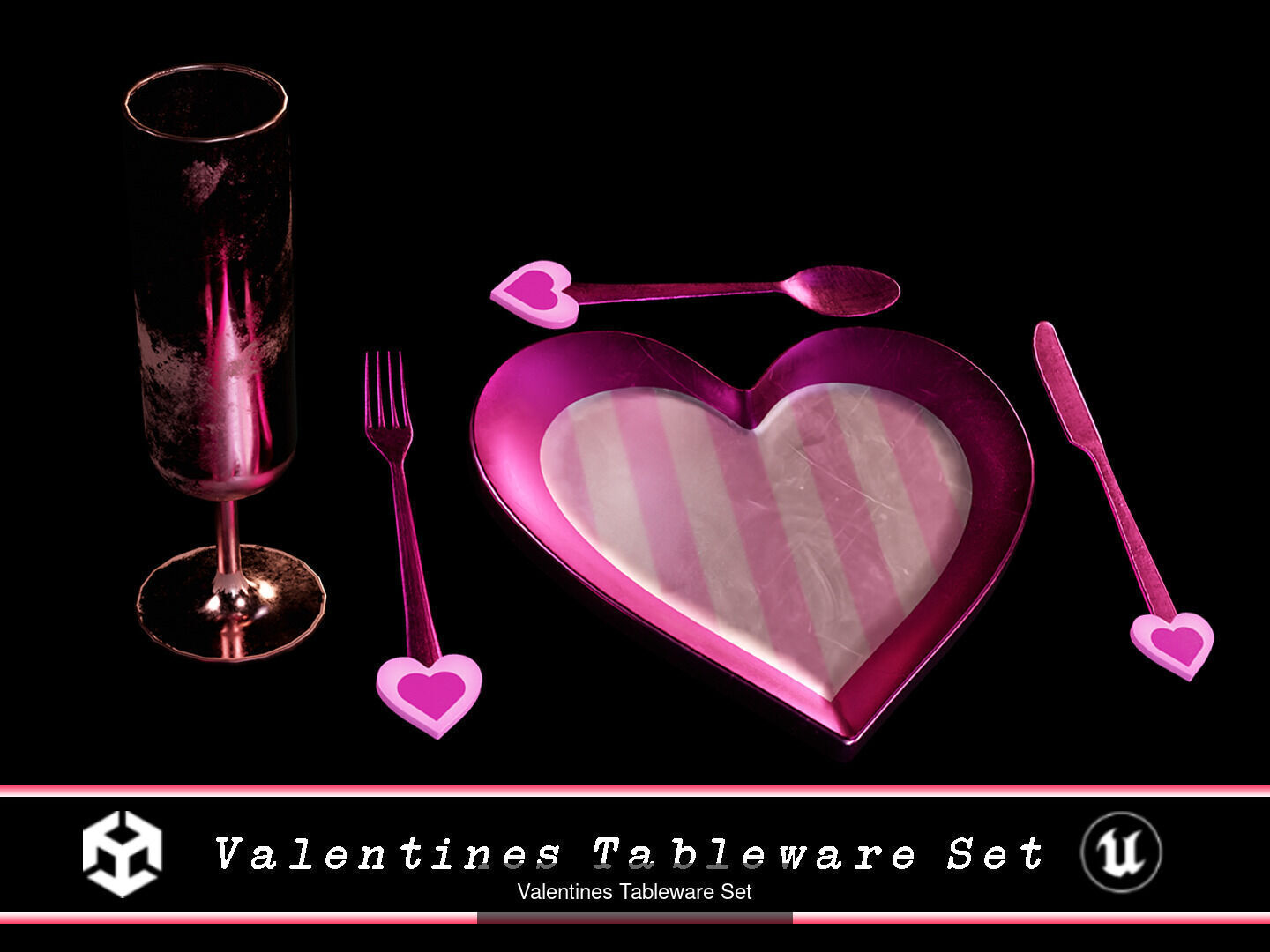 Saint Valentines Day Props Pack 1 3D Model Collection_21