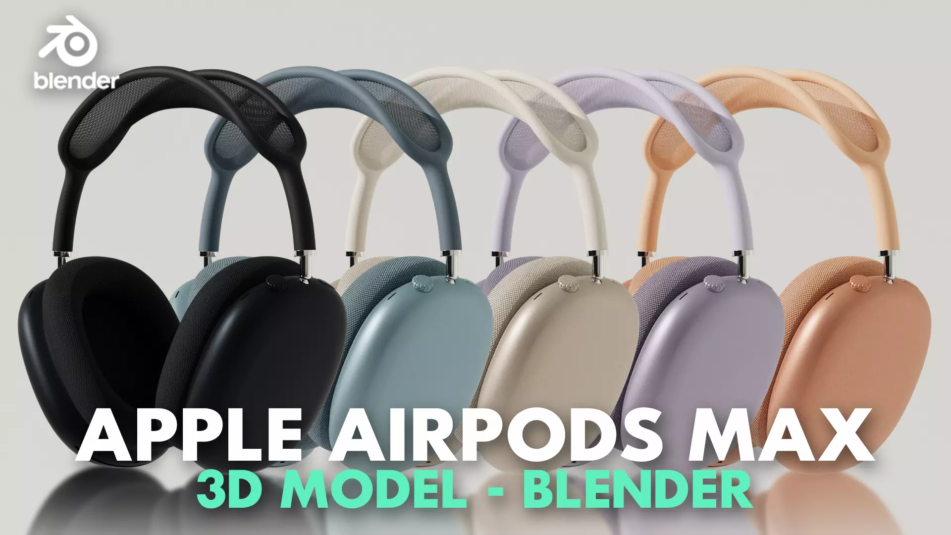 Apple AirPods Max 3D Model - Blender 3D model_0