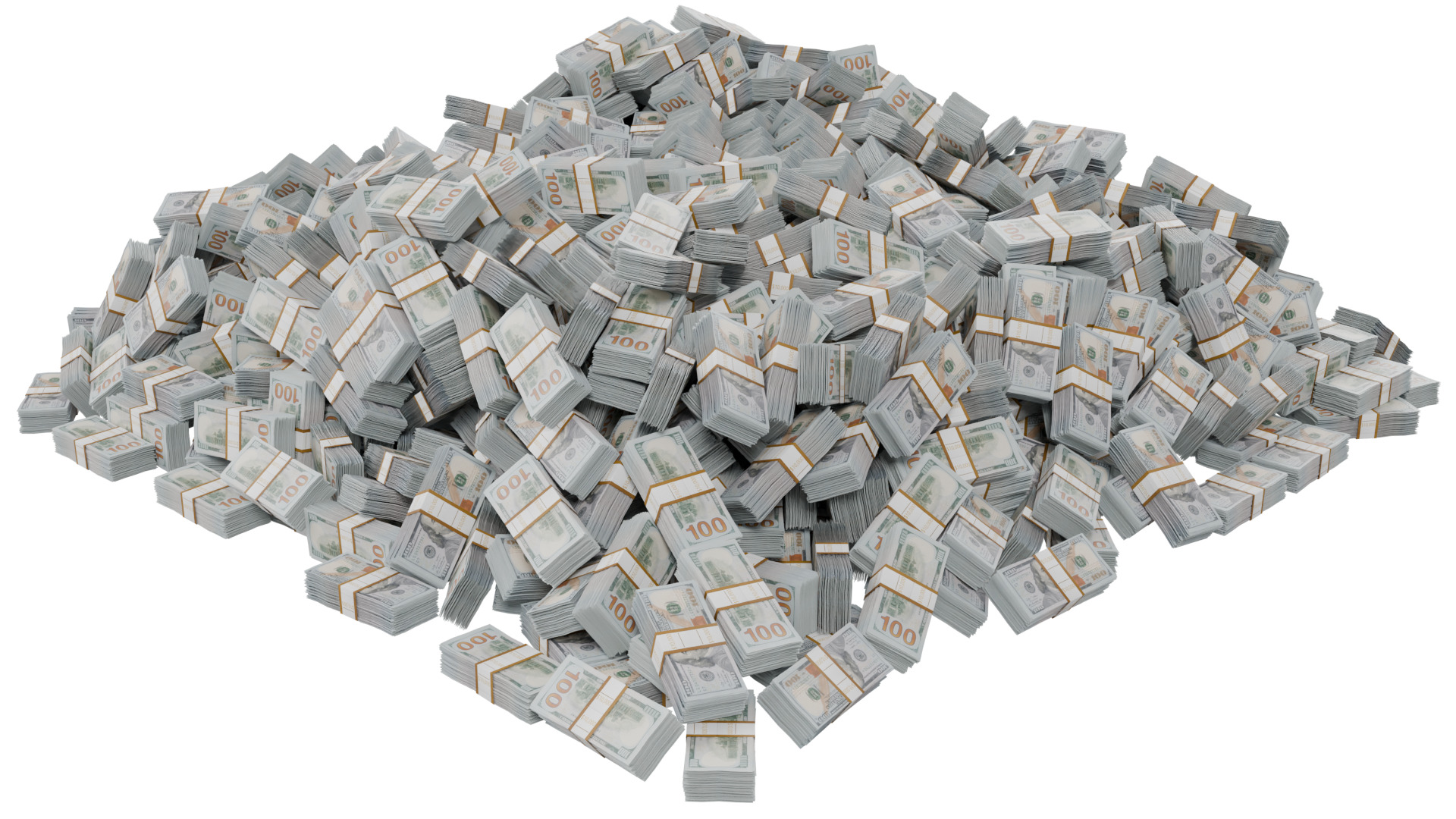 Pile Of Money 3D model_6