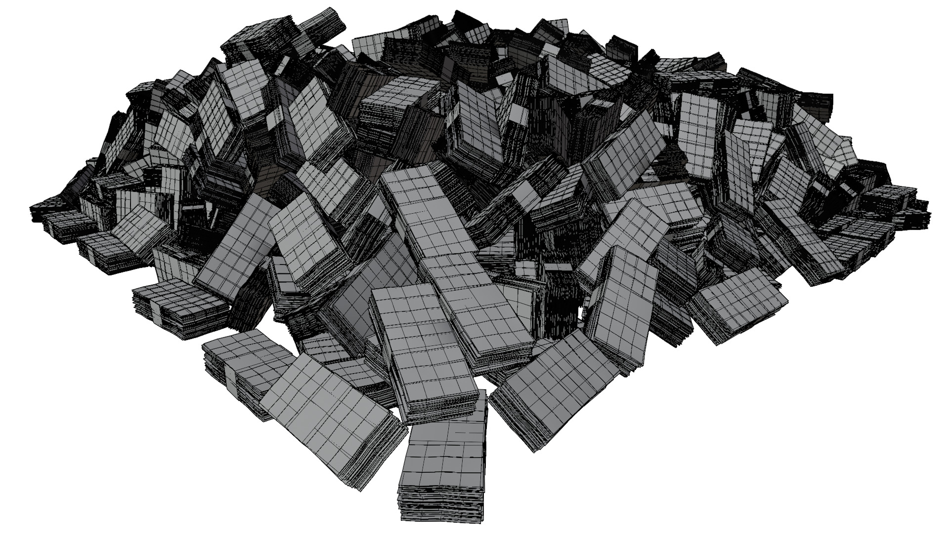 Pile Of Money 3D model_9