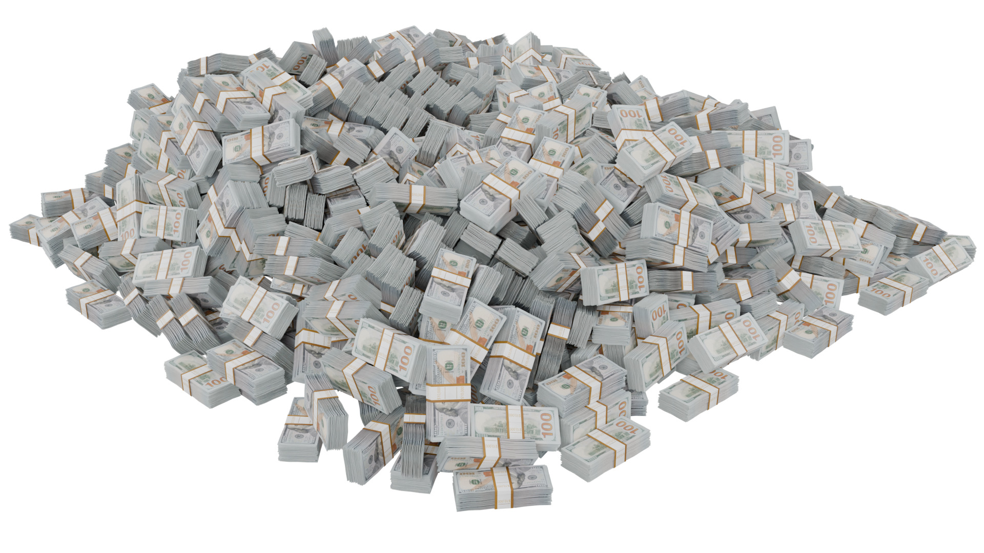 Pile Of Money 3D model_4
