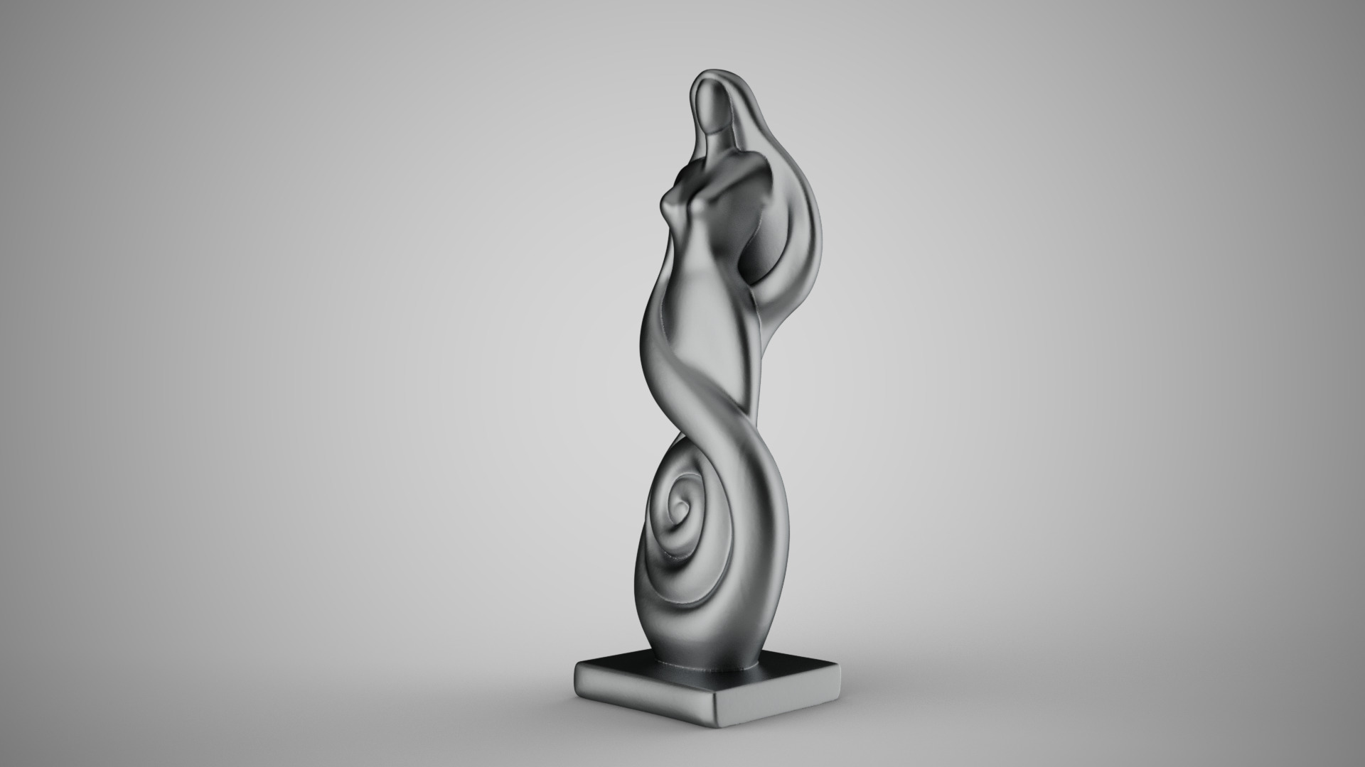 Woman Abstract Trinket 3 3D print model_10