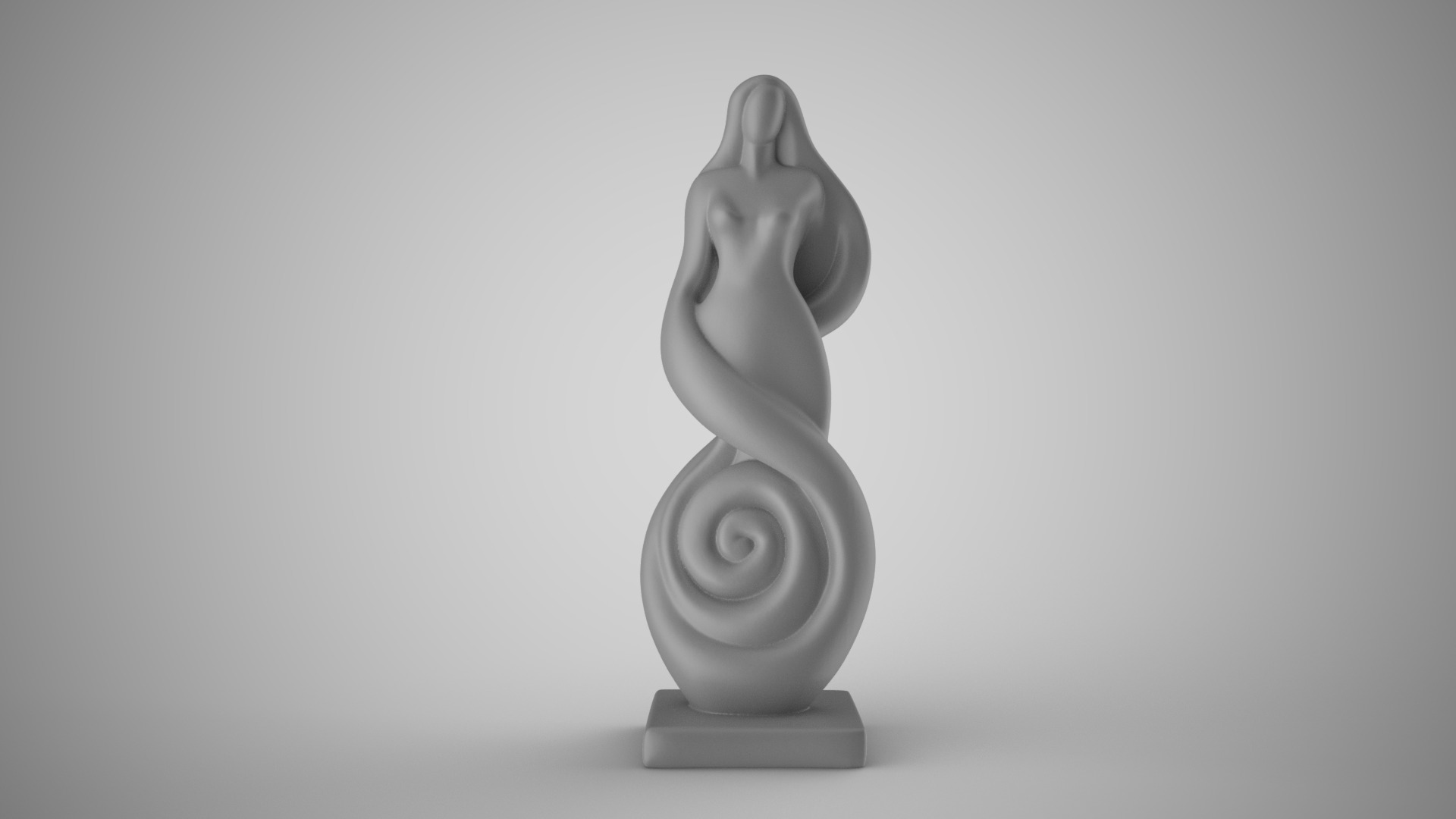 Woman Abstract Trinket 3 3D print model_2