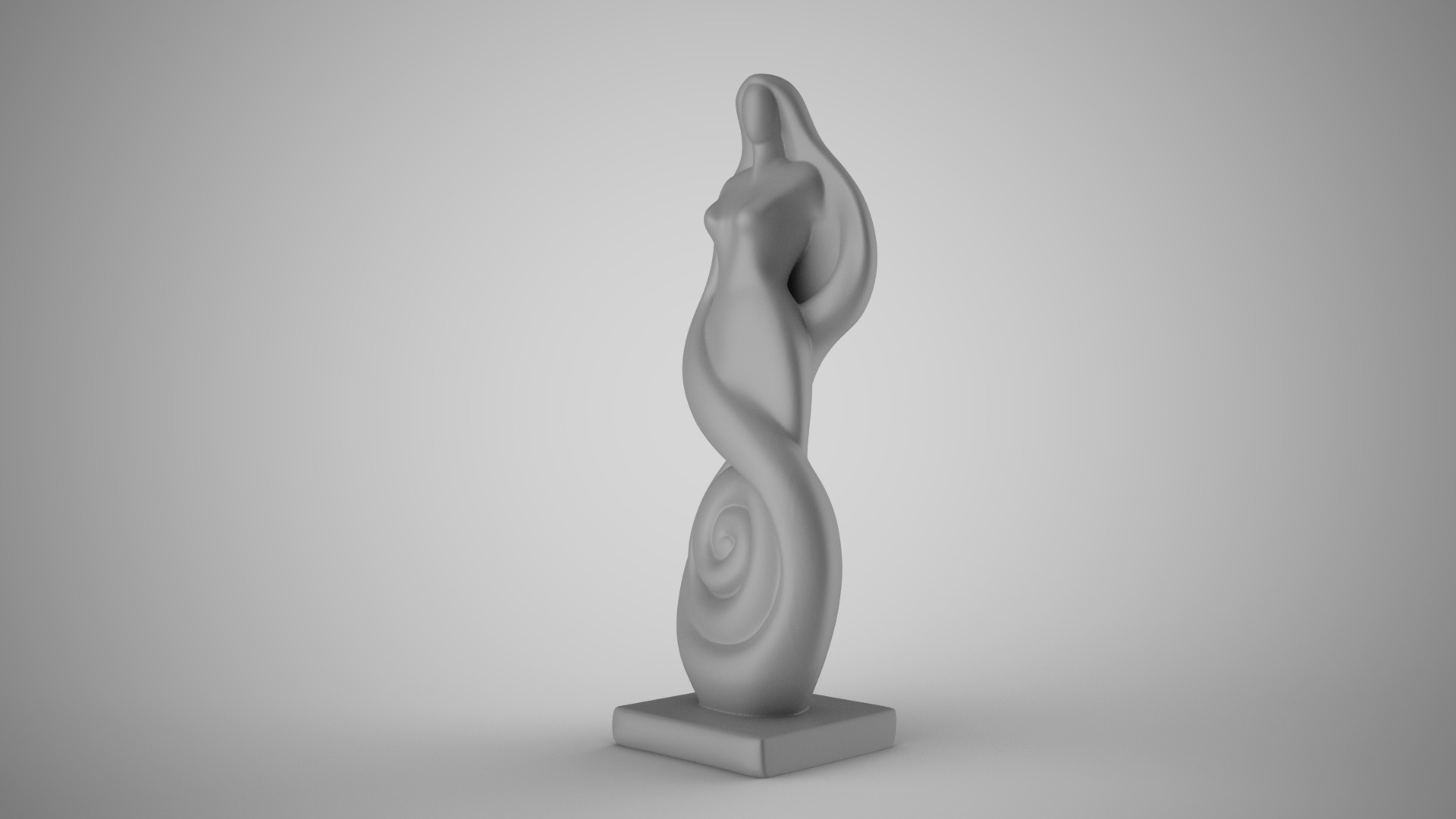 Woman Abstract Trinket 3 3D print model_1