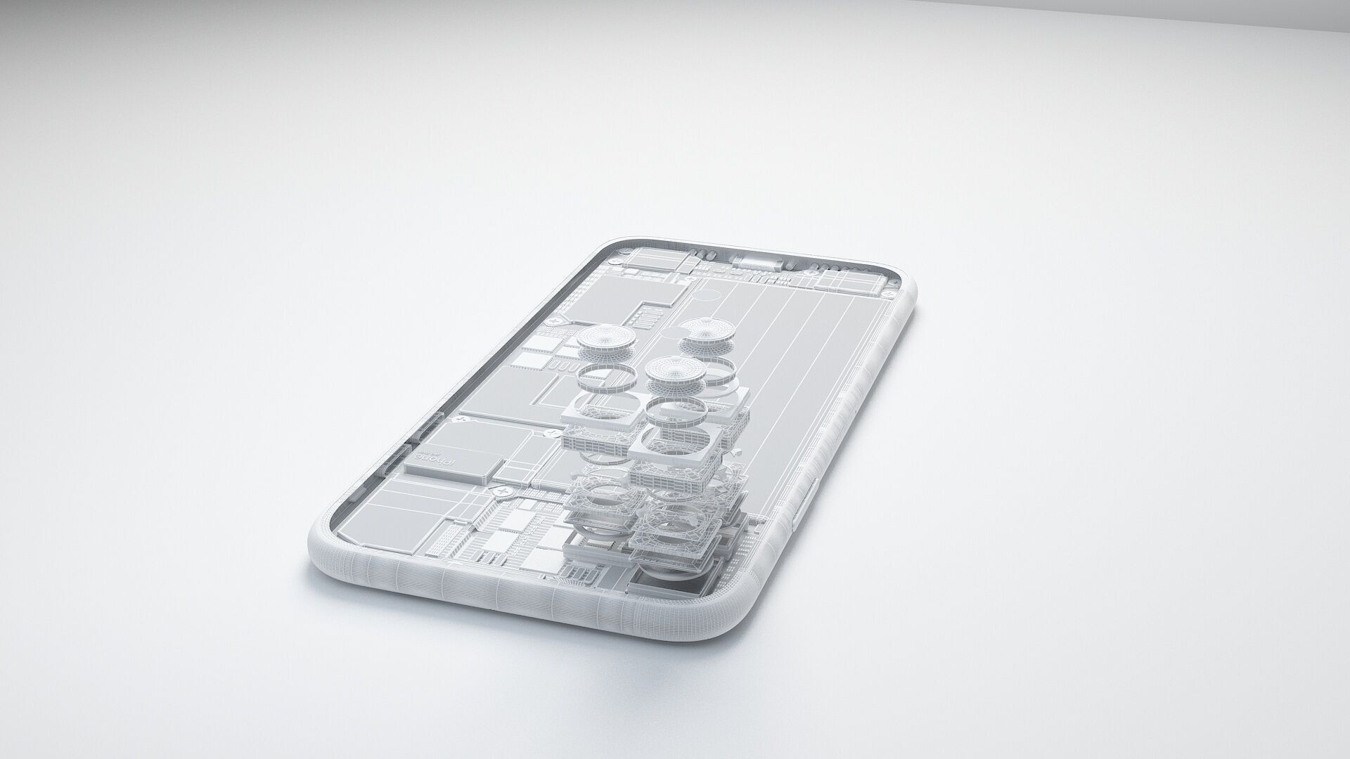 Internal Structure of Mobile Phone 3D model_12