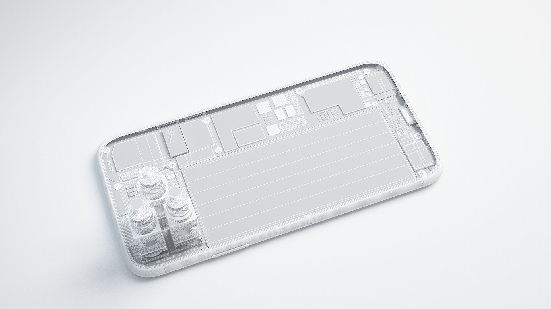 Internal Structure of Mobile Phone 3D model_13