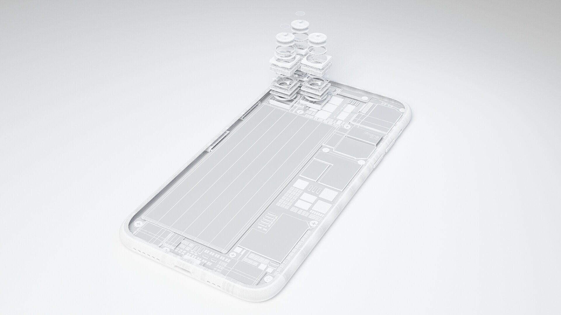 Internal Structure of Mobile Phone 3D model_10