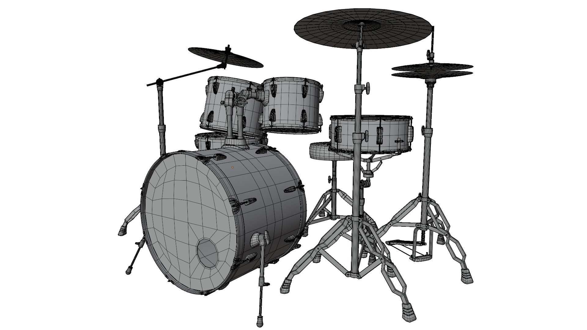 Drum Set 3D model_11