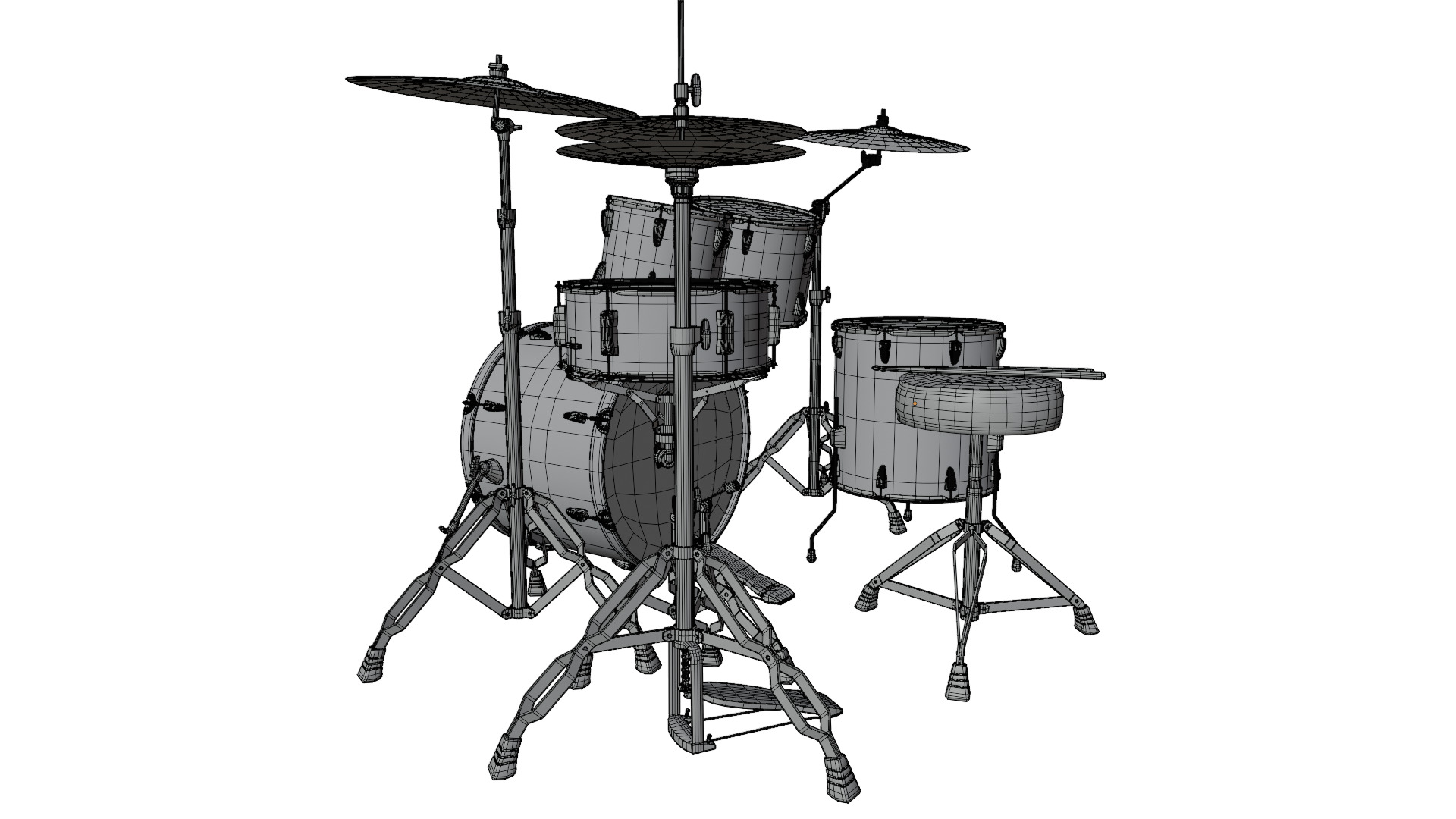 Drum Set 3D model_13