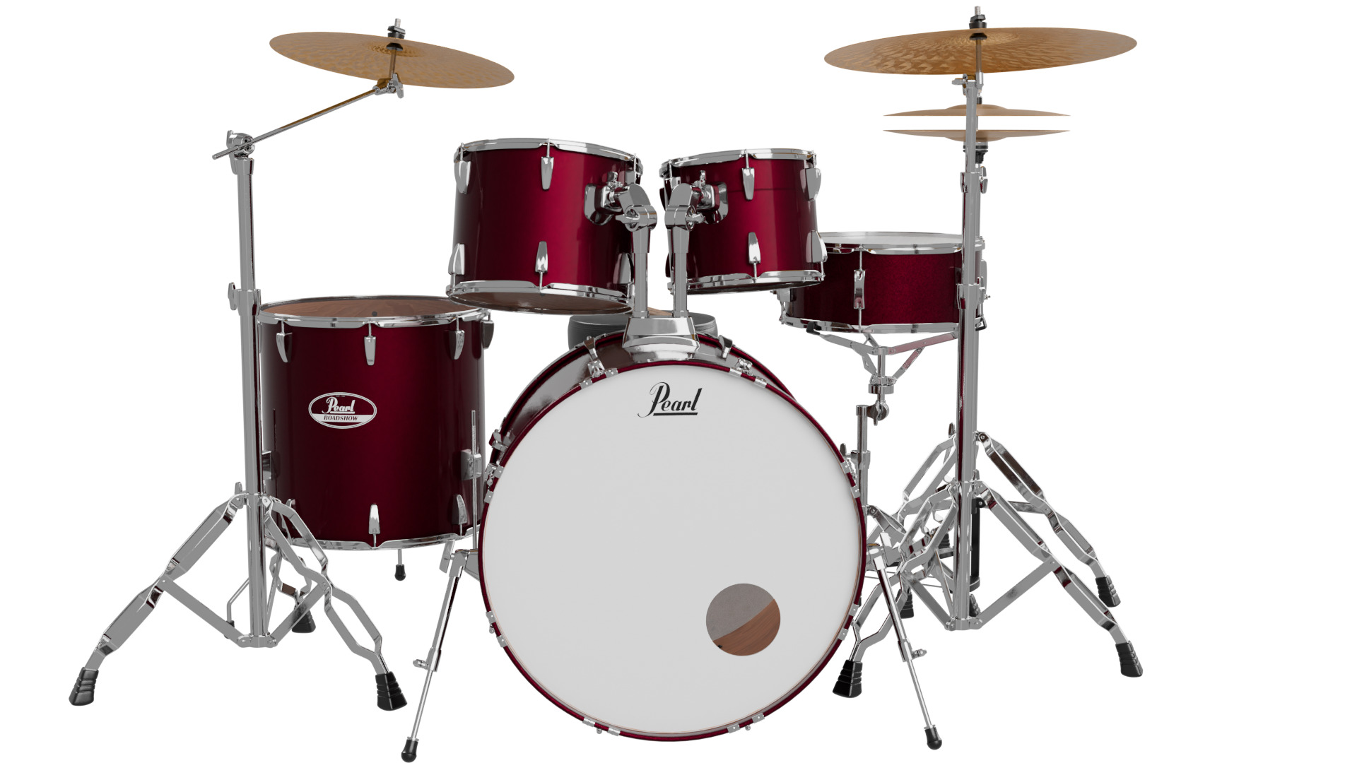 Drum Set 3D model_1