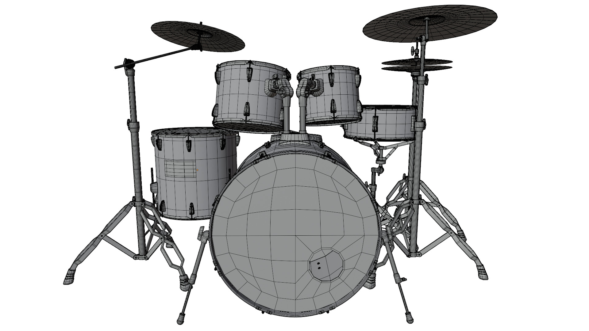 Drum Set 3D model_10