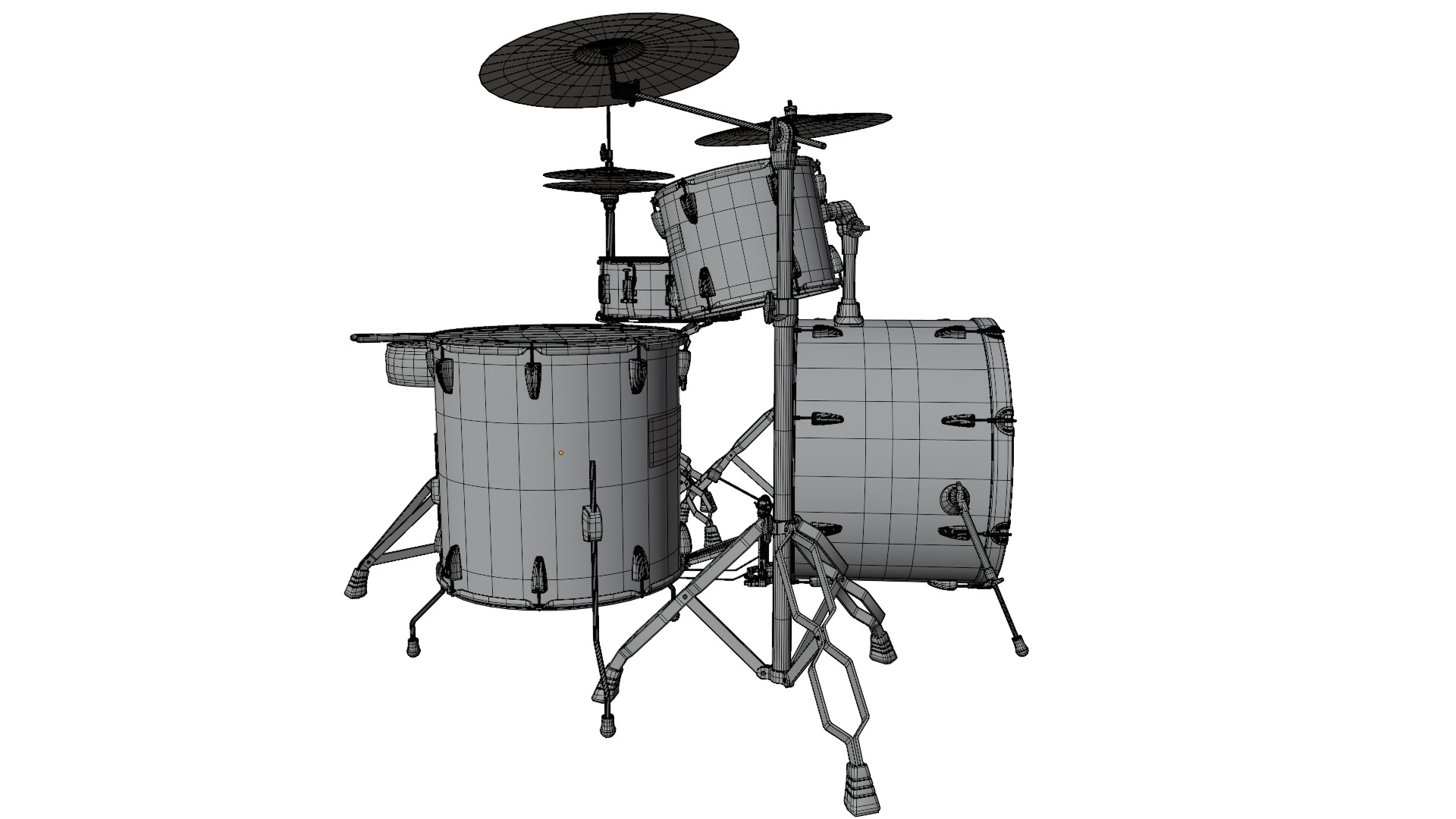 Drum Set 3D model_16