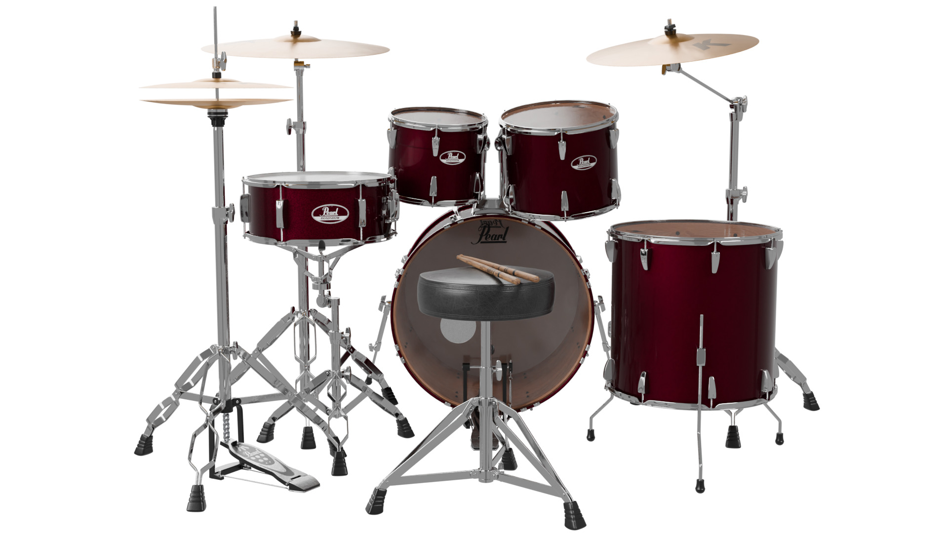 Drum Set 3D model_5