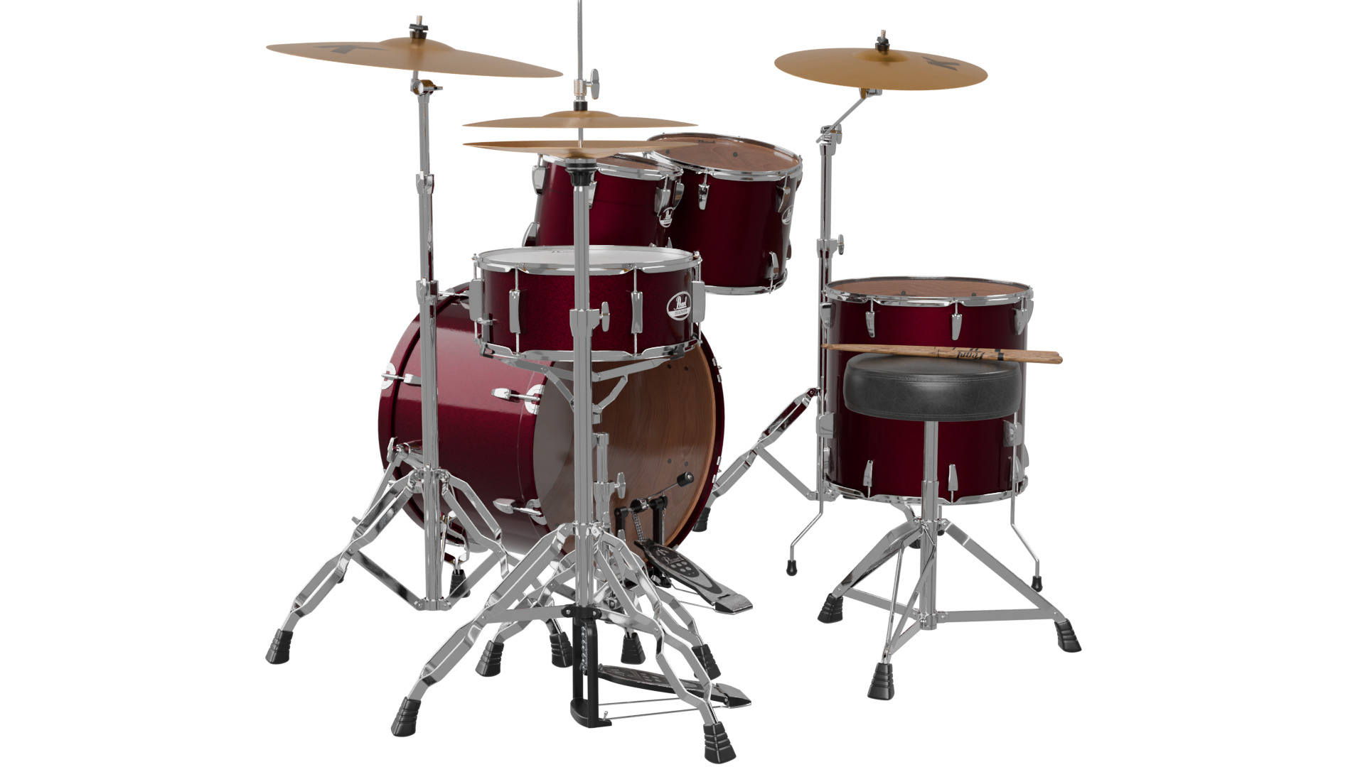 Drum Set 3D model_4