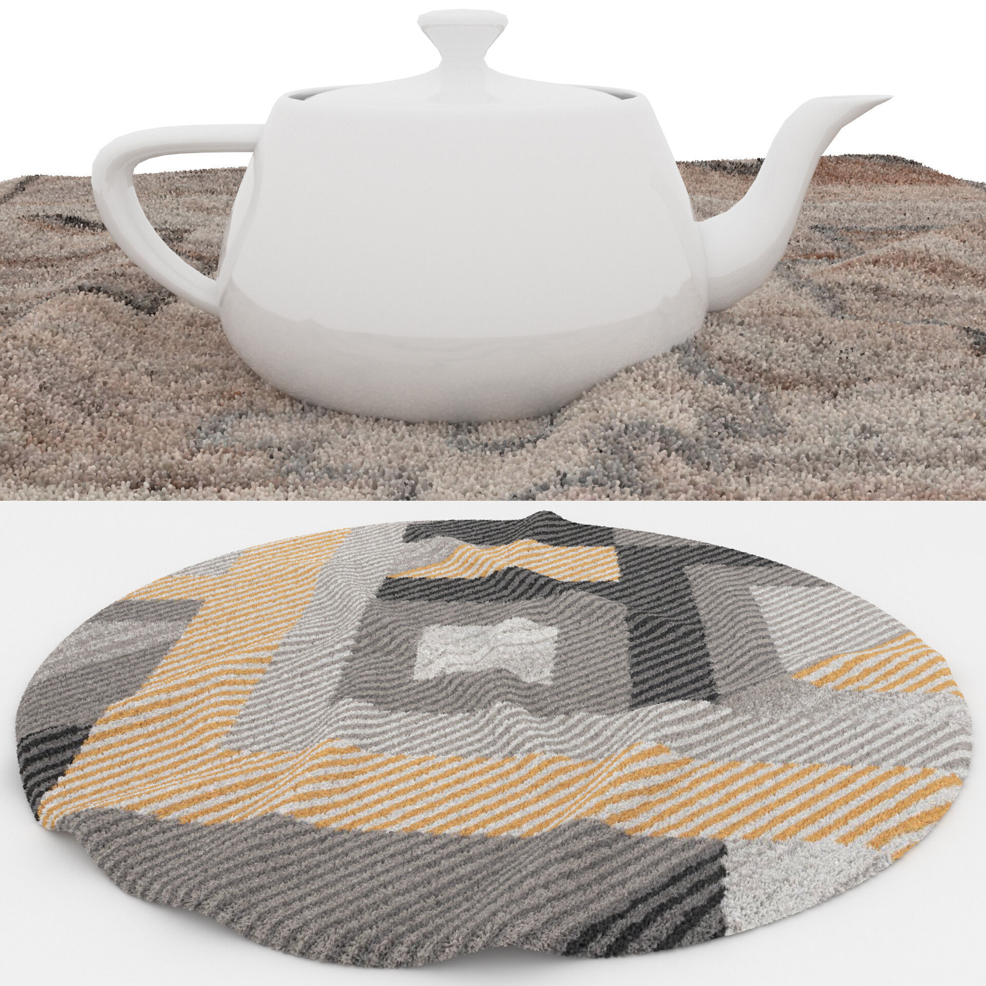 Rugs No 1021 Low-poly 3D model_1