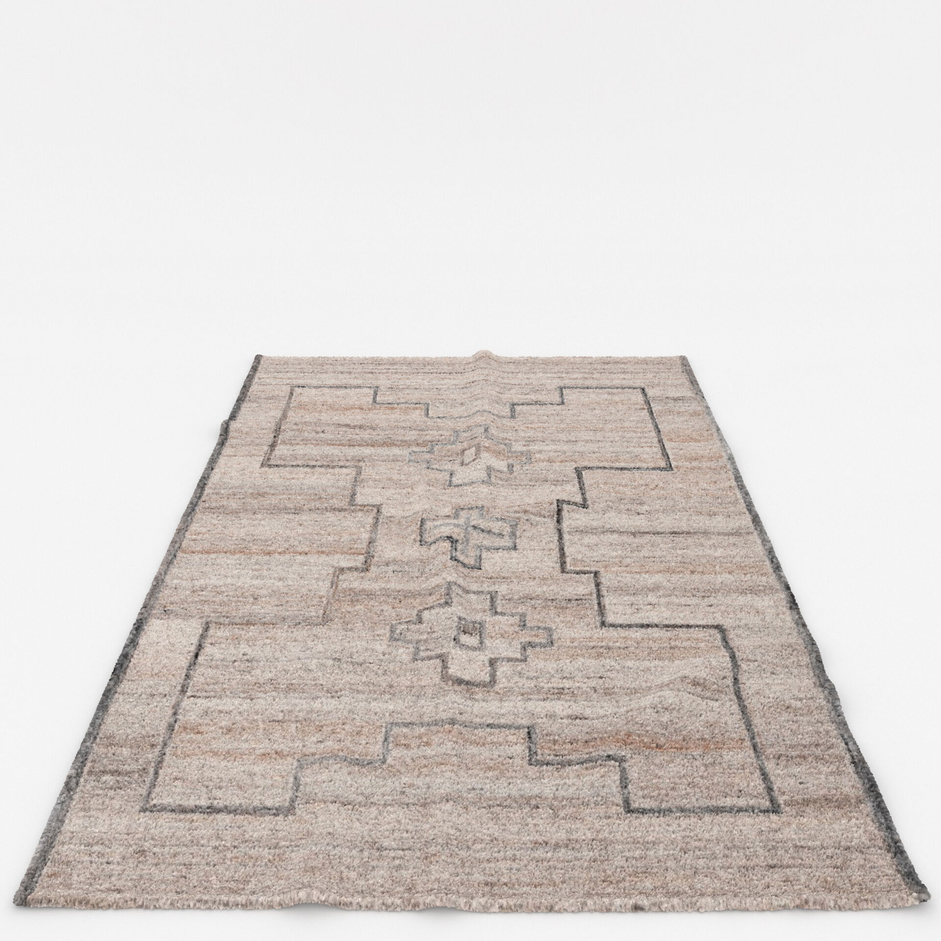 Rugs No 1021 Low-poly 3D model_9